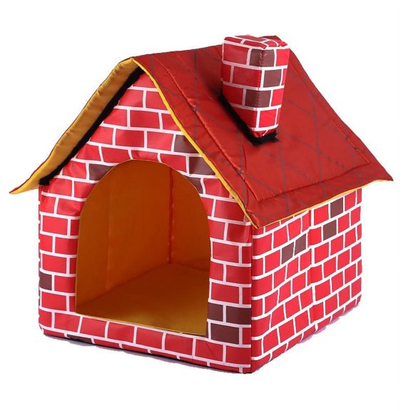 Dog & Cat Bed for Indoor Cats, Foldable Dog House Small House Pet Bed Tent Kennel Indoor Portable Trave