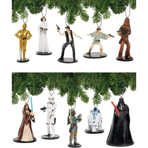 Set of 10 A New Hope Deluxe Holiday Ornament Christmas New