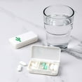 thumbnail image 4 of Aminojy Small Pill Organizer, Medicine Organizer 2Pcs/Set Storage Box Fashion Waterproof 3 Grids Rectangular Tablets Splitter Case For Purse Or Pocket Walmart Pallets, 4 of 6