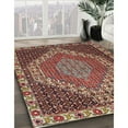 thumbnail image 2 of Ahgly Company Indoor Square Traditional Dark Almond Brown Medallion Area Rugs, 6' Square, 2 of 6