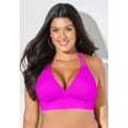 thumbnail image 4 of Swimsuits for All Women's Loop Strap Halter Bikini Top, 4 of 6