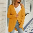 thumbnail image 6 of Women's Sweaters And Cardigans Pink Summer Long Sleeved V-neck Solid Color Knitted Cardigan Sweater Jacket, 6 of 9