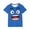 Blue, variant on Boys Lovely Expression Print Short Sleeve T-Shirt Solid Color, Loose Comfortable Graphic Tee for Summer, for 3-10 Years
