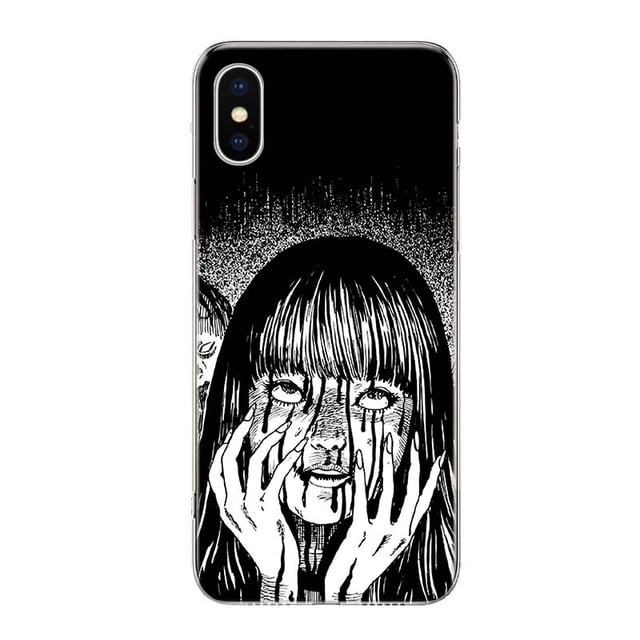 Junji Ito-funda de teléfono con diseño de Terror para iPhone, carcasa con diseño de Terror, para modelos 11, 14 Pro Max, 13, 12 Mini, 6 X, 8, 6S, 7 Plus, XS + XR, 5S, SE Fivean unisex