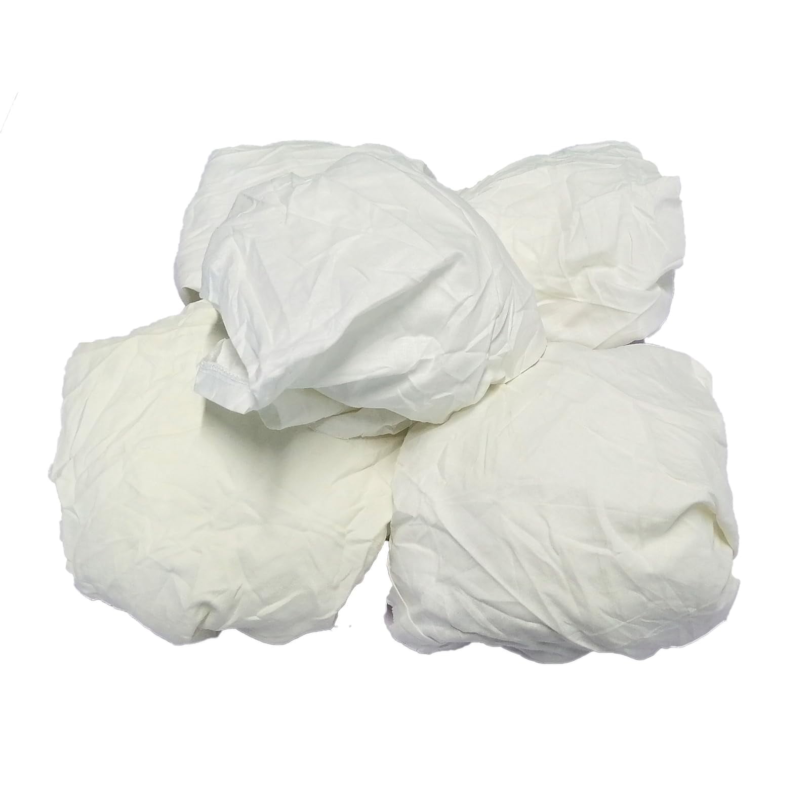 Recycled White Sheeting Rags - Prewashed