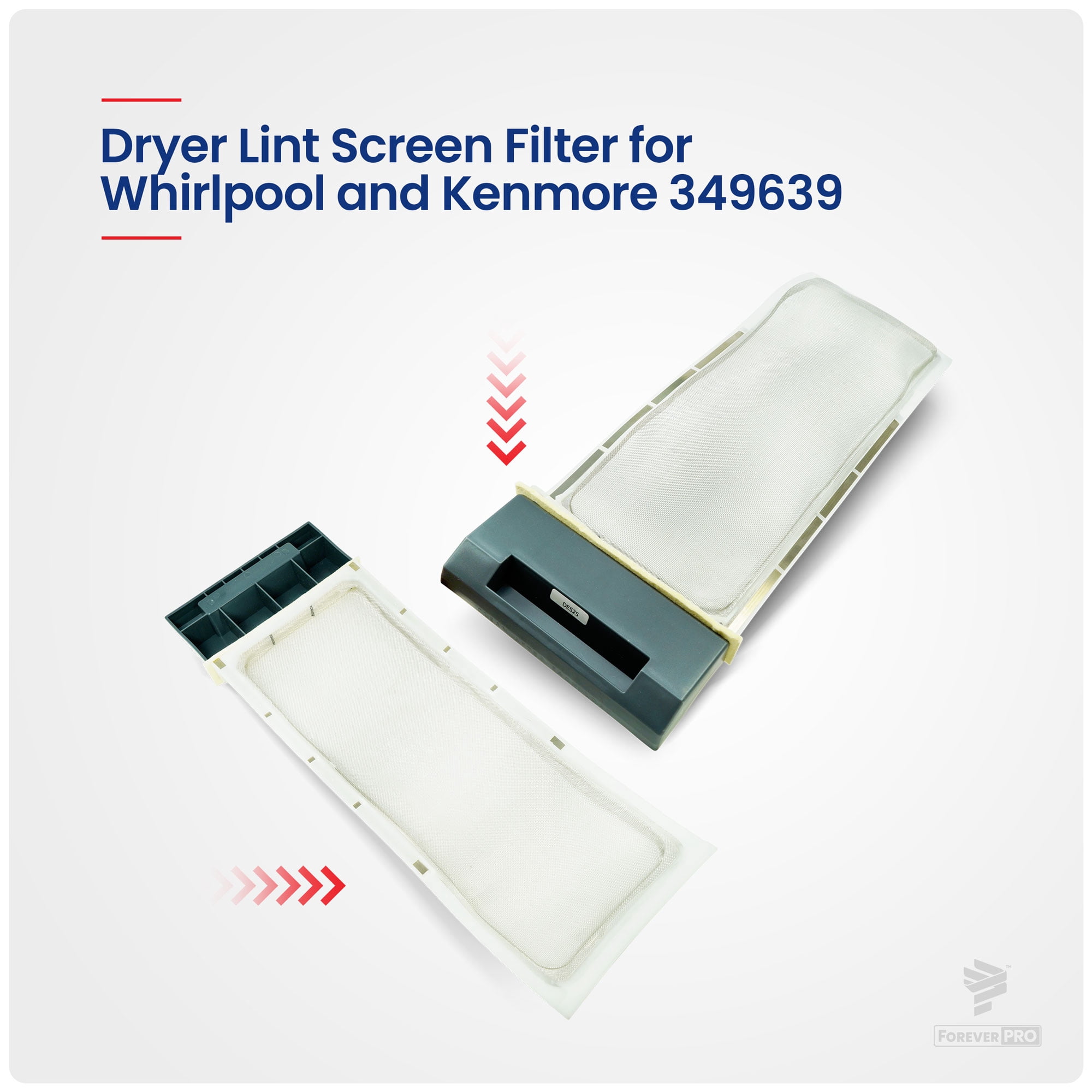 ForeverPRO WP349639 Dryer Lint Screen for Whirlpool Dryer 349639 2659 3387232 3387332