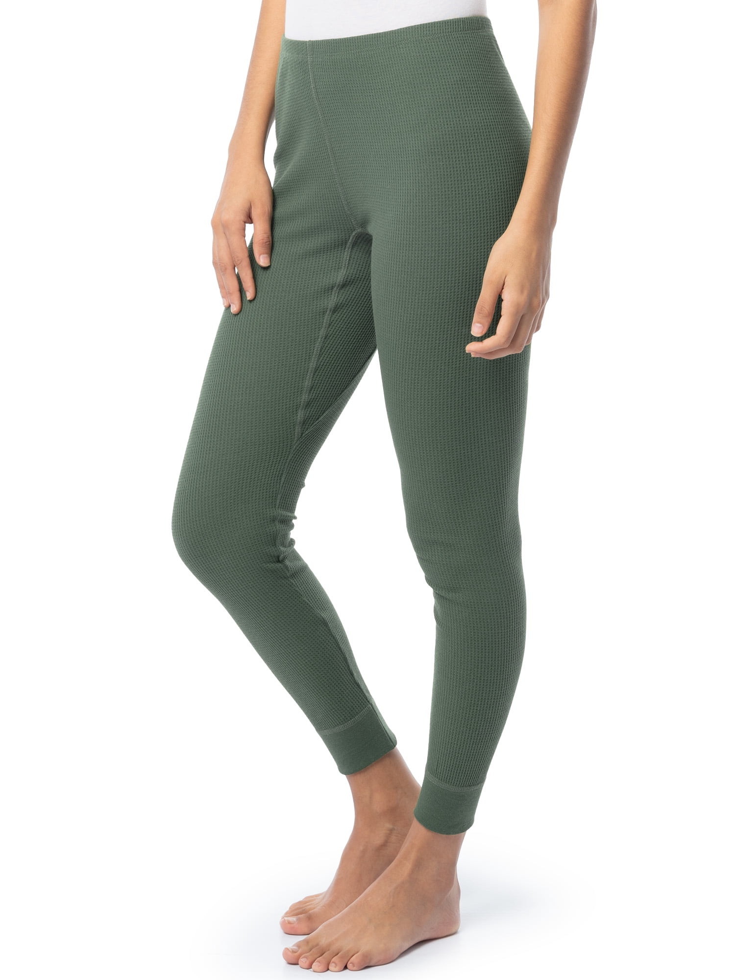 Fruit of the Loom Women's Recycled Waffle Thermal Top & Bottom Set, Sizes XS-4XL