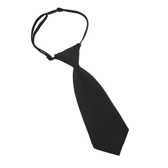 EKIND 8 Inch Pre Tied Necktie ,short tie ，Adjustable Length (Black）