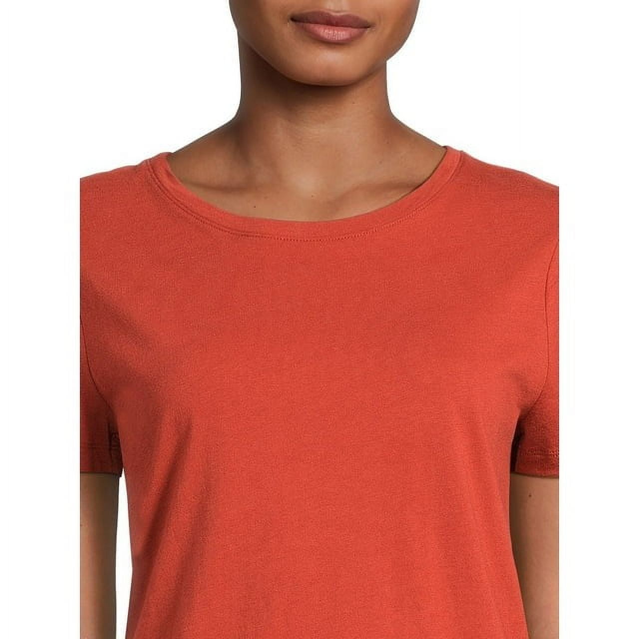 Time and Tru Women's Short Sleeve Crew Tee (5 Pack)