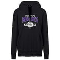 thumbnail image 2 of Women's Levelwear Black Colorado Rockies Waterfall Punch Out Pullover Hoodie, 2 of 3