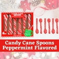 thumbnail image 3 of Peppermint Flavored Candy Cane Spoons and Cup Individually Wrapped Party Favor Treats Stocking Stuffer Gift Snacks for Hot Chocolate Coffee Christmas Thanksgiving Holiday Birthday Supplies Pack of 2, 3 of 7