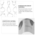 thumbnail image 3 of NUOLUX 12Pcs Lovely Stainless Steel Baking Molds for Baking Enthusiasts and Diy Projects, 3 of 7
