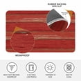 thumbnail image 3 of Red Wood Grain Door Mat Indoor Outdoor, Farmhouse Vintage Wooden Rustic Planks Non Slip Welcome Mat with Rubber Backing, Absorbent Fabric Front Door Mats Entryway Rug for Home Patio Entrance 16"x24", 3 of 9