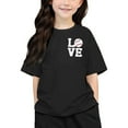 thumbnail image 4 of Vêtements pour Filles T-Shirt à Manches Courtes Imprimé pour Filles Vêtements d'Été pour Filles Col Ras du Cou Vêtements pour Petites Filles 12-13 Ans Mode Filles, 4 of 7