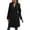 Black, variant on DeHolifer Women's Trench Coat Long Double-Breasted Fall Fashion 2023 Classic Lapel Slim Overcoat Outerwear with Belt Army Green XL