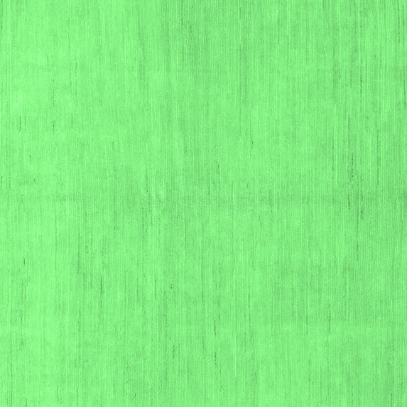 Ahgly Company Indoor Square Solid Emerald Green Modern Area Rugs, 8' Square