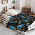 thumbnail image 5 of Yibo Cartoon Truck Car Blanket Flannel Soft and Comfortable Anti-static Bed Sofa Blanket, 5 of 9