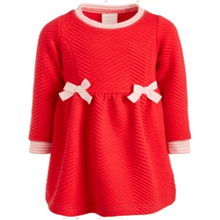 

First Impressions Baby Girl s Quilted Dress Red Size 12MOS