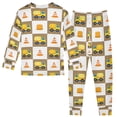 thumbnail image 2 of joogoo Cartoon Engineering Vehicles Pajamas Set Long Sleeve Soft Cotton Sleepwear 2 Piece 18M, 2 of 7