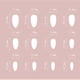 thumbnail image 3 of Fashionable Almond Shape False Nail French Waveing Detailing ABS Material Snugs Easy To Wear For Travel Work Social Event, 3 of 4
