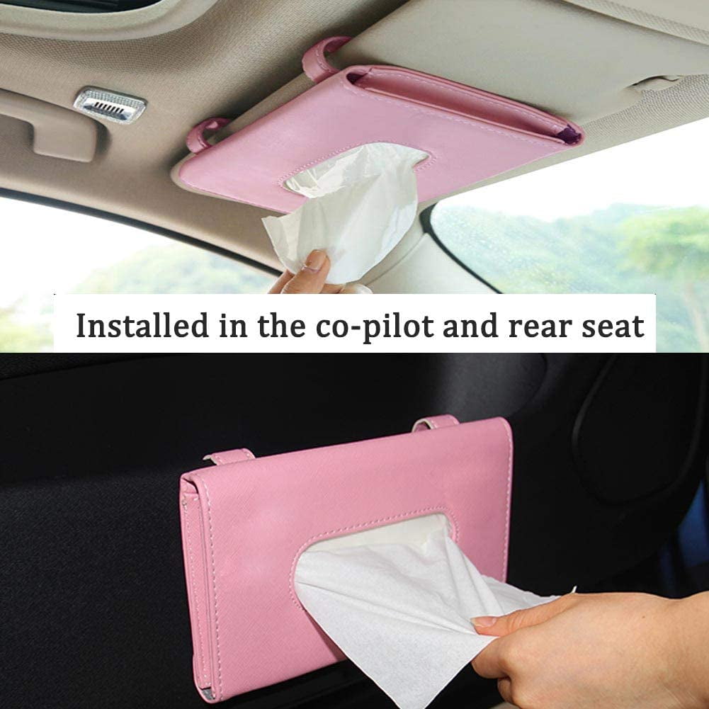 Car Sun Visor Back Seat Tissue Napkin Box Holder For Car – Automaze