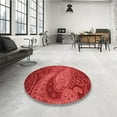 thumbnail image 4 of Ahgly Company Machine Washable Indoor Rectangle Transitional Red Area Rugs, 2' x 4', 4 of 7