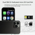 thumbnail image 6 of 3G Mini Smartphone 2.5 inch Screen WiFi Hotspot Bluetooth Quad Core 2GB RAM 16GB ROM Android 9.0 Cell Phones Slim Body HD Camera SIM Cute Palm Student Mini Phone (Pink), 6 of 14