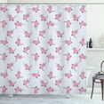 thumbnail image 1 of Ambesonne Cat Lover Shower Curtain, Romantic Pink Kittens, 69"Wx75"L, Pale Grey Pink, 1 of 3
