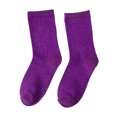 thumbnail image 2 of 1 Pair Women Sweat-absorbent Socks Spring Autumn Thin Cool Socks Contrasting Color Bright Mid-Tube Socks, 2 of 8