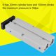 thumbnail image 2 of Aluminum alloy double acting pneumatic cylinder, 20mm bore, 100mm stroke, double rod, 2 of 4
