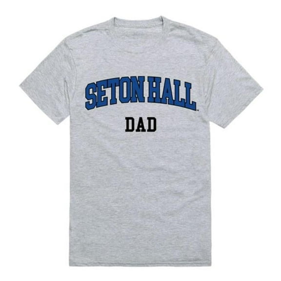 W Republic 548-147-HGY-02 Seton Hall University College Dad T-Shirt, Heather Grey - Medium