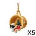 thumbnail image 1 of 5x Adorno Colgante de Perro de Navidad, Adorno Colgante para Interior de Coche, Bonitos Dijes de Mochila, Adorno Colgante de Acrílico para Fiestas Y 5 piezas, 1 of 9
