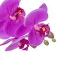 thumbnail image 2 of Vintage Home 19" Purple Orchid Arrangement in a Leaf White Ceramic Vase - 2 pack, 2 of 7