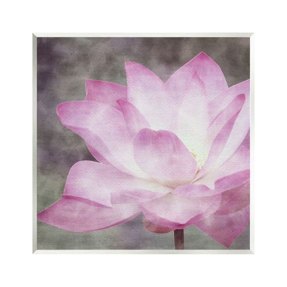 Stupell Industries Purple Pond Lily Botanical & Floral Painting Unframed Art Print Wall Art, 12 x 12