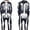 Not Glow in the Dark, variant on Skeleton Onesie Halloween Costume, Full Zip Hooded Skeleton Jumpsuit, Spooky Halloween Party COS Outfit, Cozy Skull Body Suit for Cosplay & Masquerade, Black & White