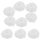 thumbnail image 4 of White Furry Hair Scrunchies Elastic Ponytail Holders for Women Artificial Hair Accessories Bulk Pack of 10, 4 of 5