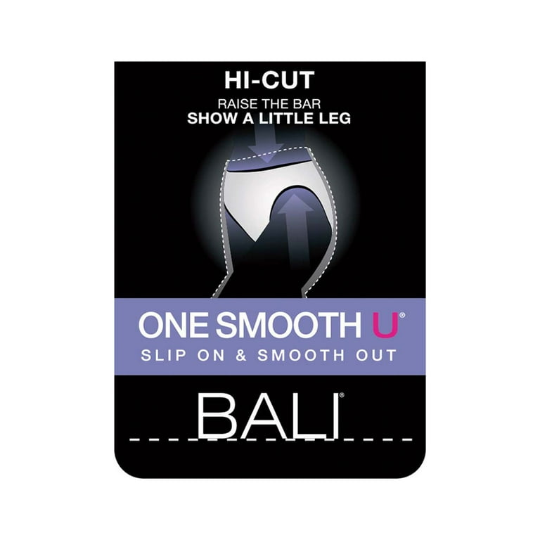 Bali Womens One Smooth U Hi-Cut Brief Style-2362 