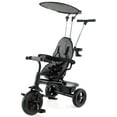 thumbnail image 1 of Costway Toddler Tricycle, 7 in 1 Push Trike with Adjustable Canopy Parent Push Handle Seat Gray, 1 of 9