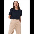 thumbnail image 2 of Camisetas de Corta Extragrandes para Mujer, Cuello Redondo, Holgadas, para Hacer Ejercicio, Informales, de Verano, de Algodón Tibetano, Talla L, 2 of 8