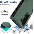 thumbnail image 2 of Galaxy Z Fold 5 Case, Samsung Z Fold 5 Case, Shockproof, Strong and Durable Phone Protective Case for Samsung Galaxy Z Fold 5 5G, Green, 2 of 11