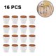 thumbnail image 2 of 16 fundas redondas grandes para pies de silla (EVA+fieltro), color blanco Xemadio 221109-1, 2 of 9