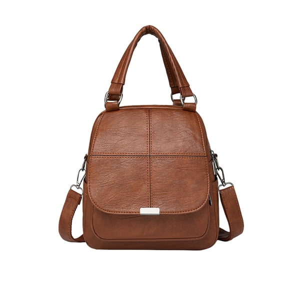 Single Shoulder Bag for Women PU Leather Crossbody Bag Purse Korean Version Casual Messenger Retro Portable Fashion Elegan Travel Handbag