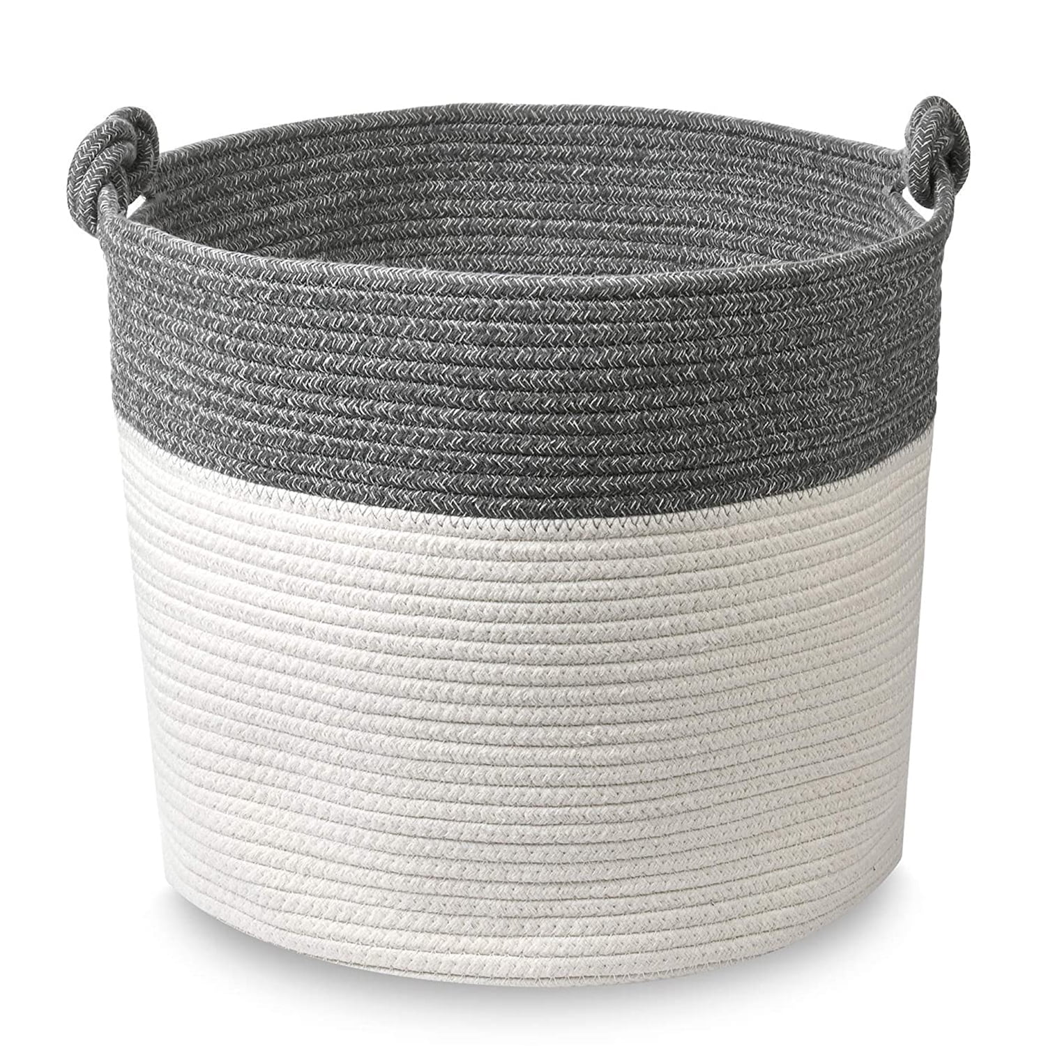 Details about   Blanket Basket Large Storage Woven Baskets for Organizing Rope Cotton Decorative 