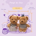 thumbnail image 2 of Peluches en Forma de Pareja de Ositos Azul, 2 of 3