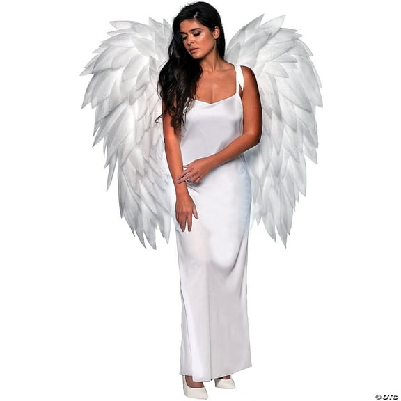 UNDERWRAPS Costume FOAM Angel Wings - Adult Halloween Costume, Photoshoot Prop for Men & Women, White)