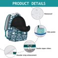 thumbnail image 4 of Boho Tribal Travel Backpack - 17" Laptop Sleeve, Water-Resistant College Daypack, Large Capacity Campus Bag for Books & School Essentials, 4 of 6
