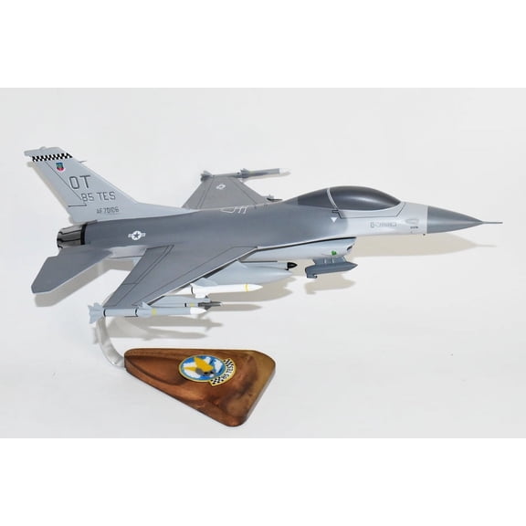 Lockheed Martin F-16 Fighting Falcon, 85th Test and Fighter Squadron, 1/33 (18") Mahogany Model