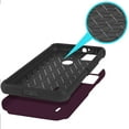 thumbnail image 2 of Compatible for at&t Motivate 4 2023 Ring Kickstand Cellphone Cover Case + Tempered Glass - mkrng Purple, 2 of 5