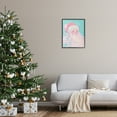 thumbnail image 2 of Stupell Industries Pastel Jolly Santa Claus People Painting Black Framed Art Print Wall Art, 24 x 30, 2 of 8
