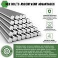 thumbnail image 4 of 1/4"-20" Hex Socket Head Cap Screws - 50Pack - 304 Stainless Steel, 4 of 6